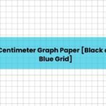 1 Centimeter Graph Paper [Black and Blue Grid]