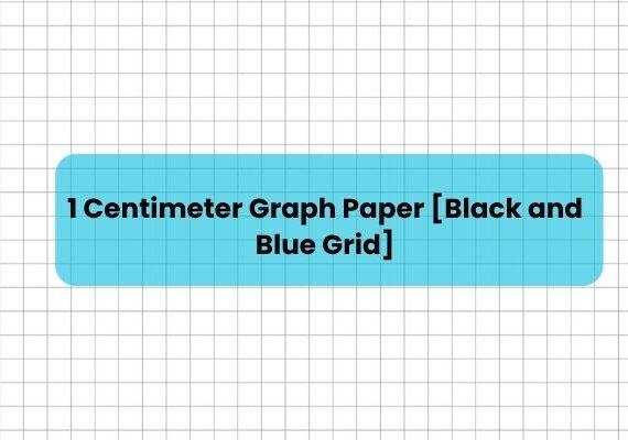 1 Centimeter Graph Paper [Black and Blue Grid]