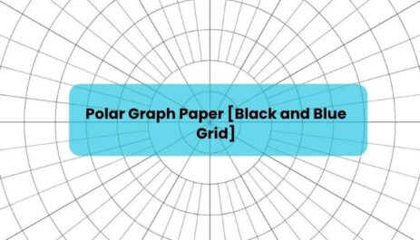 Polar Graph Paper [Black and Blue Grid]