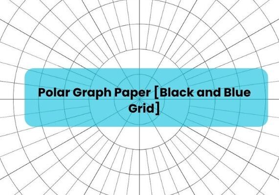 Polar Graph Paper [Black and Blue Grid]