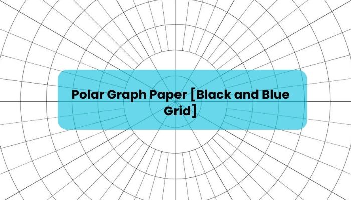 Polar Graph Paper [Black and Blue Grid]