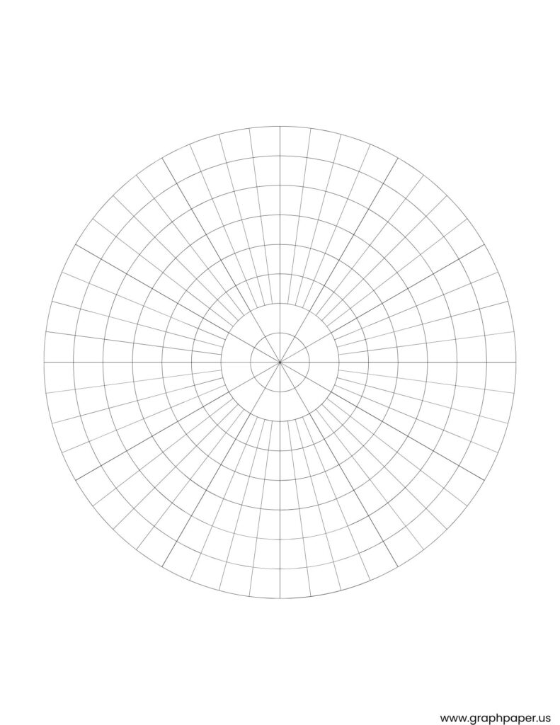 polar graph paper