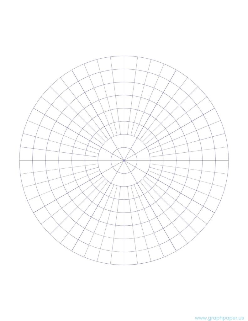 polar graph paper