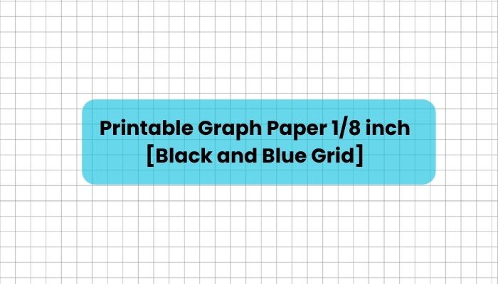 Printable Graph Paper 1/8 inch